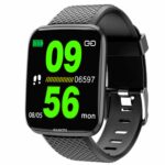 Bouncefit M I D116 Fitness Band Smart watch for Men, Women, Boys, Girls, Kids – Single Touch Interface, Water Resistant, Workout Modes, Quick Charge Sports Smartwatch – Black