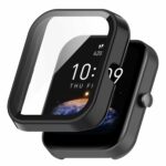 Oboe Screen Protector Case Compatible with Amazfit Bip 3/ Bip 3 Pro Watch Shockproof Thin Bumper Cover Protector (Black)