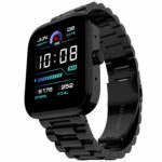 Fire-Boltt Encore Stainless Steel Smart Watch with 1.83” Full Touch Screen Display, 240 * 284 PPI, Bluetooth Calling, 10-Days Battery Life, IP67 Water Resistant, Upgraded Health Sensors (Black)