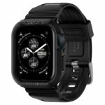 Spigen Rugged Armor Pro Cover Case Compatible with Apple Watch Series 7 (45mm) | Series 6 | SE | Series 5 | Series 4 (44mm) – Black