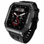 boAt Wave Armour 2 Smart Watch with 1.96″ HD Display,BT Calling, Coins, Rugged Design,100+Watch Faces,Compass Feature,Big Box Speakers, HR&SPO2 and Stress Monitoring,IP68(Active Black)