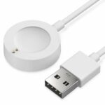 SEVAM Charger Compatible with Fossil Gen 4, Gen 5, Emporio Armani, Skagen falster 2, Misfit Vapor 2, Kate Spade, Michael Kors Runway – USB Charging Cable 3.3ft 100cm – Smartwatch Accessories(White)