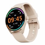 boAt Lunar Link Smart Watch with 1.4″ HD Display, Advanced BT Calling, Multiple Sports Mode, Cloud & Custom Watch Faces, Music and Camera Control, IP67, HR & SpO2 Monitoring(Beige)