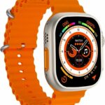 NexGen Ent T800 Ultra Smart Watch 1.9” (4.8 cm) Display, Bluetooth Calling HD Smart Watch, Sports Mode, Heart & SpO2 Monitoring, IP68, Fast Charging Smart Ultra 8 Series Watch (Orange Color)