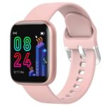 mi Smart watch for women girls kids men boys Waterproof D20 Touchscreen Smart Watch for Mens Y68 Bluetooth Smartwatch with Blood Pressure Tracking, Heart Rate Sensor and Basic Functionality – Pink