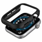 Spigen Polycarbonate Thin Fit Cover Case for Apple Watch SE2 / 6 / SE / 5 / 4 (44mm) – Black