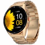 Fire-Boltt Invincible Plus 1.43″ AMOLED Display Smartwatch with Bluetooth Calling, TWS Connection, 300+ Sports Modes, 110 in-Built Watch Faces, 4GB Storage & AI Voice Assistant (Rose Gold SS)