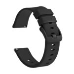 GAMESIR 20mm Watch Replacement Band, Smart Watch Soft Silicone Strap with Metal Buckle Lock Compatible with AmazeFitt / GTS2 / Bip/Pro/Lite Smartwatch Flexible & Latest Fashion Watch Strap-Black