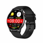 Cultsport Ace XR 1.43″ Super Retina Amoled Display,466 * 466 Resolution, 850 NITS Peak Brightness, BT Calling, Health Tracking (Black Silicone Strap)