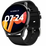 HAMMER Glide 1.43″ AMOLED Display Smart Watch for Men with Bluetooth Calling, 466 * 466 PX, Always on Display, 800 Nits, Multiple Sports Modes (Charcoal Black)