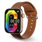 GIZMORE Cloud 1.85(4.69) cm IPS Large Display | AI Voice Assistant | Privacy Lock | Multiple Sport Modes| Bluetooth Calling Smartwatch (Brown)