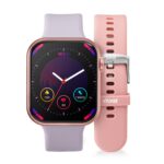 Vibez by Lifelong Smartwatch for Women|1.85″ HD Display|One Watch .Two straps|Bluetooth calling, Multiple Watch faces,Health Tracker,7-day battery (VBSWW801,Hype series)