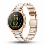 Pebble Celia 1.32″ IPS Display with BT Calling, Female Health monitor, 24/7 health suite, Alarm, Multi sports modes and watch faces – Metal Gold