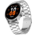 Fire-Boltt Newly Launched Infinity Luxe Vivid 1.6” HD Round Display, Stainless Steel Luxury Smartwatch 4GB Inbuilt Storage, Bluetooth Calling, TWS Connectivity, 100+ Watch Faces (Silver)