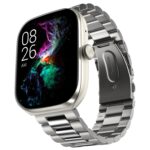 Noise ColorFit Ore Smart Watch with Largest-Ever 2.1″ AMOLED Display with Ultra Thin Bezels, BT Calling, Functional Crown, Metal Build, Health Data with NoiseFit App, 7 Days Battery (Elite Silver)