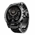 boAt Enigma Z30 w/ 1.39″ (3.5 cm) HD Display, Bluetooth Calling,Luxurious Metal Body, HR&SpO2Monitoring, Functional Crown, Widget Control, 100+ Cloud Watch Faces, IP67(Classic Black)