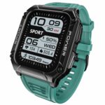 boAt Wave Armour 2 Smart Watch w/ 1.96″ (4.9 cm) HD Display,BT Calling, Coins, Rugged Design,100+Watch Faces,Compass Feature,Big Box Speakers, HR&SPO2 and Stress Monitoring,IP68(Teal Green)