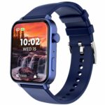 beatXP Unbound 1.78″ Super AMOLED Display Bluetooth Calling Smart Watch, Metal Body, 368 * 448px, 800 Nits, 60Hz Refresh Rate, 100+ Sports Modes, 24/7 Health Tracking (Blue)