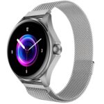 beatXP Nuke 1.32” Super AMOLED Display Bluetooth Calling Smart Watch, 466 * 466px, Metal Body, 500 Nits, 60Hz Refresh Rate, 100+ Sports Modes, 24/7 Health Tracking, IP67 (Silver with Metal Magnetic)