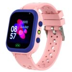 PunnkFunnk Kids Smart Watch 1.44″ TFT Display, 4G Sim Card Phone with Long-Lasting Voice Call, Kids GPS, Music Player, Alarm Clock, Games, & IP67 Waterproof(Pink)(Made by MELBON)