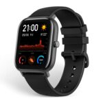 Huami Amazfit AMOLED 1.6 inch Display Bluetooth Smart Watch -Obsidian Black, Aluminum Alloy (14 Day Battery Life__Compatible with Smart Phones_5 ATM Water Resistant_12 Sports Mode)