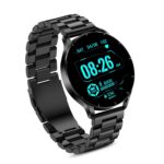 PunnkFunnk Metal Chain Active 2 Max Bluetooth Calling Smartwatch 1.3″ Amoled Display 360 * 360 High Resolution 4.2 BT with, 100+ Sports Mode with IP68, Sp02 Tracking, AI Voice Assistant(Black)