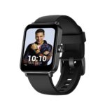 GOQii Smart Vital MAX SpO2 1.69” HD Full Touch, Smart Notification, Waterproof, IP68, Smartwatch for Smart Phones, Blood Oxygen, Sports & Sleep Tracking with 3 Months Personal Coaching- Black