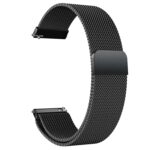 ACM Watch Strap Magnetic Loop 20mm compatible with Fire-Boltt Ninja Pro Max Smartwatch Luxury Metal Chain Band Black