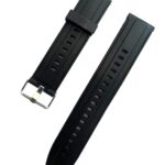 MELFO 22mm Smart Watch Strap Compatible with Realme S Flexible Silicon Strap – Black