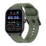 pTron Newly Launched Reflect MaxPro 2.01 inch Square Dial Smartwatch, Full Touch Display, Bluetooth Calling, Functional Crown, 600 NITS, 100+ Watch Faces, HR, SpO2, 5 Days Battery Life & IP68 (Green)