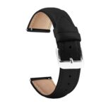 ACM Watch Strap Leather Belt compatible with Noise Noisefit Halo Plus Elite Edition Smartwatch Casual Classic Band Black