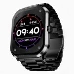 boAt Ultima Select Smart Watch w/ 2.01″ (5.1 cm) AMOLED Display, Advanced BT Calling, Functional Crown, Always on Display, 100+ Sports Mode, IP68, HR & Blood Oxygen Monitoring(Steel Black)