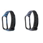 Iloft® Replacement Silicone Camouflage Army Style Band Strap for Xiaomi Mi Band 3(Device Not Included) (Blue+Grey)