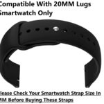 Techmount 20MM Soft Silicone Straps Compatible with Noise X-Fit 1 Amazfit GTS 2 Mini Amazfit Bip Amazfit GTS Galaxy Watch Active 2- Combo Pack of 2 (White-Green)