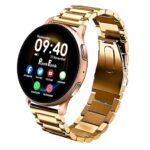 PunnkFunnk EVO Vista Smartwatch, 1.3” HD Display Bluetooth Calling Metal Smartwatch, Fitness & Sleep Tracker, 100+ Sports Modes, IP67 Waterproof Compatible with Android & iOS(Gold)