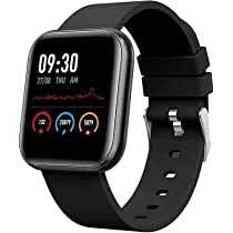 SKY BUYER New Series 7 D20 Bluetooth Wireless Smart Watch, Fitness Band for Men, Women Sports Watch for All Smart Phones I Heart Rate and BP Monitor – Black