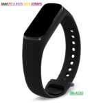 Cat Care for Samsung Galaxy Fit E SM-R375 Watch Band Wrist Bracelet Straps New Silicon Watch Band Strap (Black)