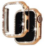 Oboe 38mm Luxury Protective Cover Crystal Rhinestone Diamond Plating Screen Protector Compatible with Apple Watch iWatch 38mm Series 1/2/3 (Rose Gold)