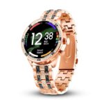 PunnkFunnk GEN 12 Biggest Display Luxury Stainless Steel Smart Watch for Women, Girls with Bluetooth Calling, Voice Assistant & 100+ Sports Modes, 24/7 Heart Rate Tracking (Grey)(Made by MELBON)