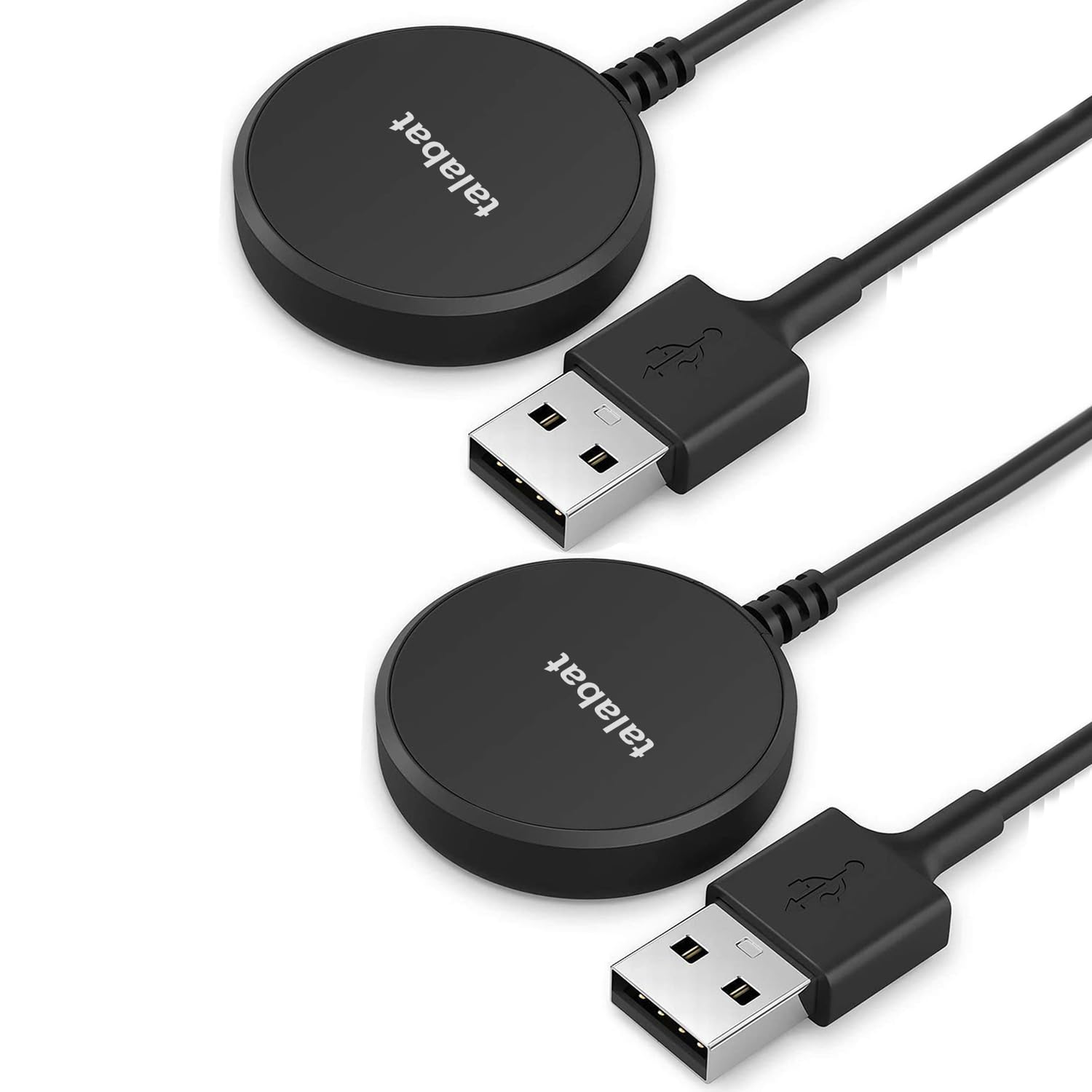 2 Pack Charger Cable Compatible with Samsung Galaxy Watch 6/6 Classic/5/5 Pro/4/4 Classic/3/Active/Active Wireless Charging Dock, Replacement USB Charger Cable Cord Stand for Classic/3 /Active/Active