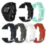 CALANDIS Silicone Bracelet Strap Watch Band for Garmin Instinct Sport Watch Black