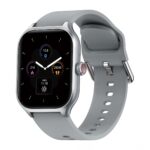 pTron Newly Launched Reflect MaxPro 2.01 inch Square Dial Smartwatch, Full Touch Display, Bluetooth Calling, Functional Crown, 600 NITS, 100+ Watch Faces, HR, SpO2, 5 Days Battery Life & IP68 (Silver)