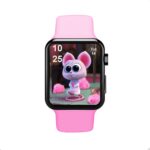 Time Up Kids Smart Watch Cartoon Dial Android Bluetooth Call,Music Speaker Touchscreen Fiteness Tracker for Boys & Girls-C4K-1000X (Pink)