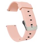 ACM Watch Strap Silicone Belt 20mm compatible with Realme Dizo Watch 2 Smartwatch Casual Classic Band Creame Pink