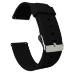 ACM Watch Strap Silicone Belt 22mm compatible with Fire Boltt 360 Pro Bsw017 Smartwatch Casual Classic Band Black