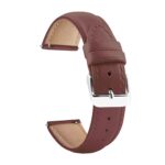 ACM Watch Strap Leather Belt 22mm compatible with Fire-Boltt Invincible Plus Bsw097 Smartwatch Casual Classic Band Brown