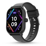 Pebble Neo 1.99″ True HD Display, BT Calling, Heart Rate Monitoring, Rotating Crown, Light Weight Design, Alarm & Notification Smart Watch (Jet Black)