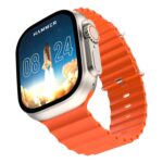 (Refurbished) HAMMER Active 2.0 Ultra 1.95″ Display Bluetooth Calling Smart Watch with Metal Body, in-Bulit Games, Wireless Charging, AOD, 600 NITS Brightness (Orange)