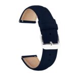 ACM Watch Strap Leather Belt 22mm Compatible with Samsung Galaxy Watch 3 45mm Smartwatch Casual Classic Band Blue