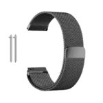 FOLX FBS34 Silicone Strap 19mm Replacement Band Strap With Metal Buckle Compatible With Noise Colorfit Pro 2, Boat Storm Smart Watch & Watches With 19mm Lugs (BLACK)